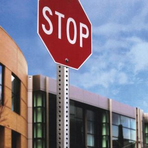 Sign Post- SQR-LOC®️ Perforated Traffic Sign Post